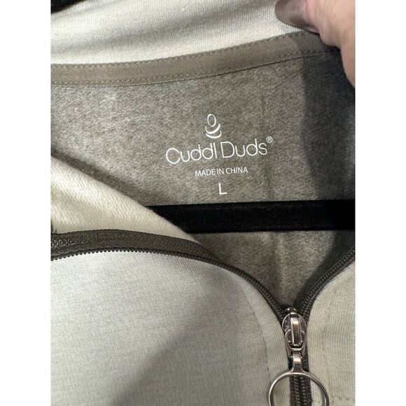 Cuddl Duds Womens Softwear With Stretch Long Sleeve Zip Neck Sz Large Soft - Picture 2 of 5